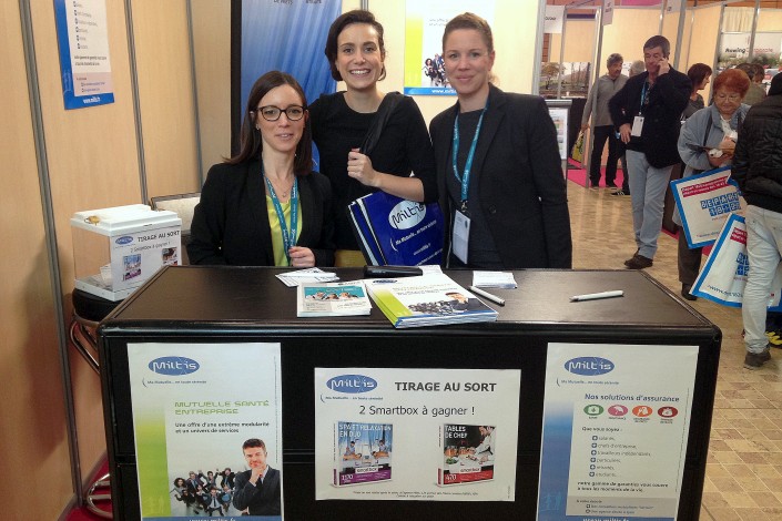 équipe commerciale miltis au salon des CE