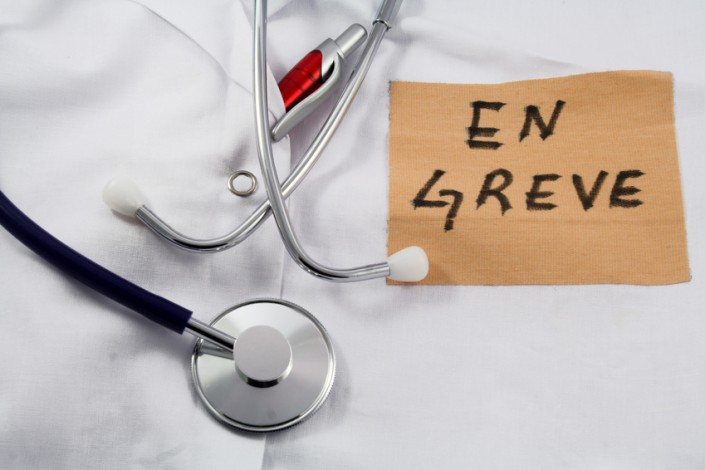 grève des médecins hospitaliers