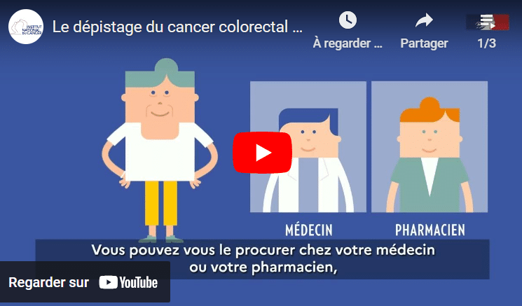 Vidéo Youtube Le dépistage du cancer colorectal : qui, quand, comment ?