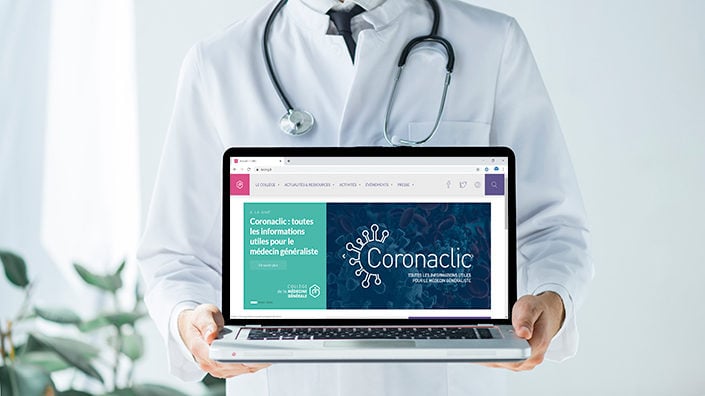 Coronaclic.fr nouveau site informations pour les médecins généralistes MILTIS