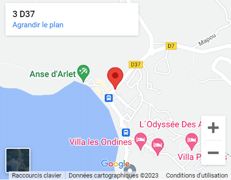 Google Maps Anses d'Arlet Miltis